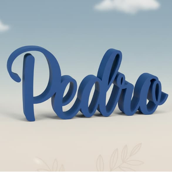 Letreiro Nome 3D Personalizado Decorativo Infantil de Mesa / Quarto Infantil / Maternidade Bebê Aniversário Chá Batizado
