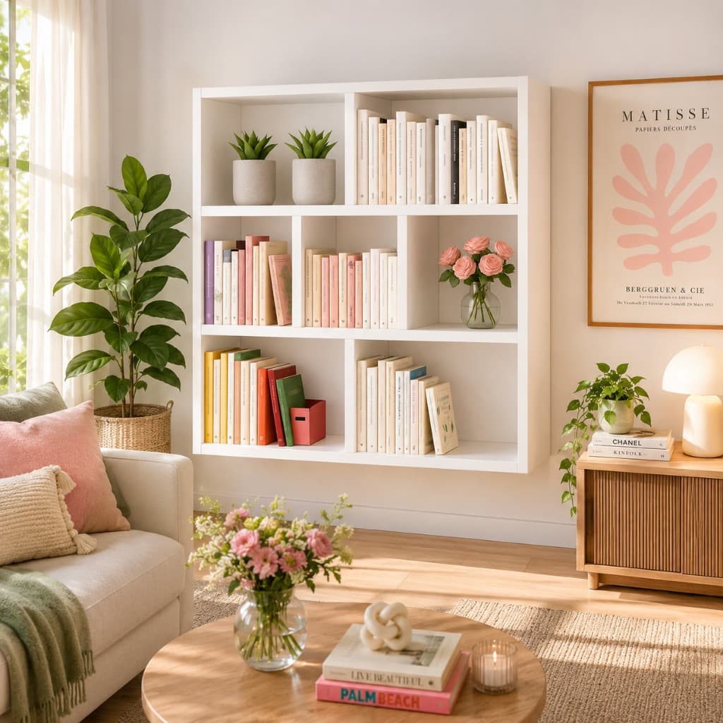 PRATELEIRA CUBO 70X70CM DECORATIVA BRANCO ARMARIO ESTANTE LIVROS ESCRITORIO SALA QUARTO 100% MDF ORIGINAL