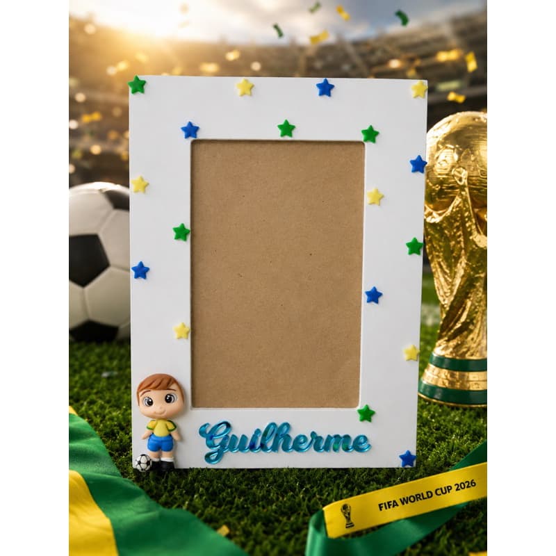 Porta Retrato Personalizado Copa do Mundo 2026 / Porta Retrato Mdf / Porta Retrato Futebol