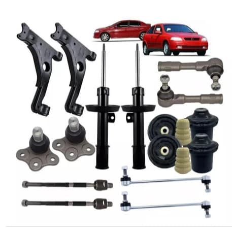 Kit de suspensão Astra + bandeja + barra de direção + kit 99 a 12