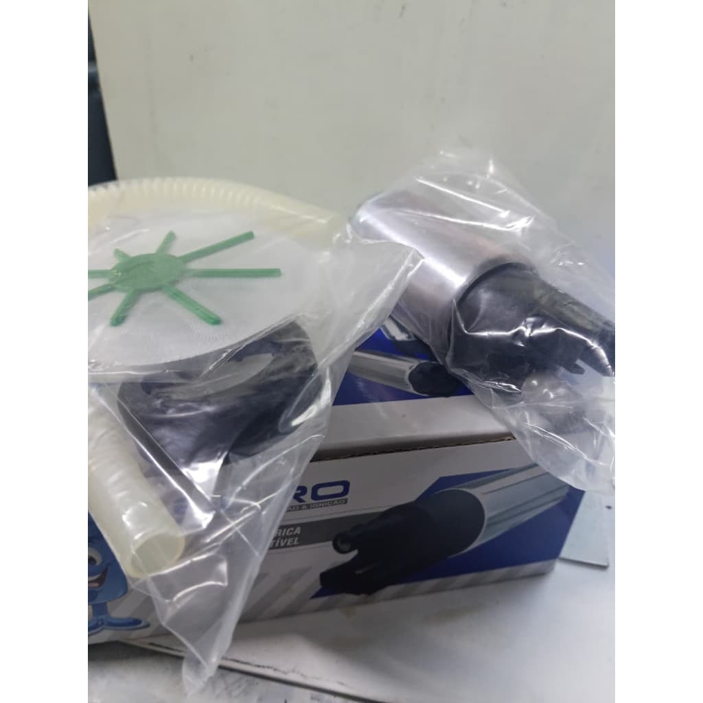Kit de peças para bomba de combustível elétrica com caixa azul e branca