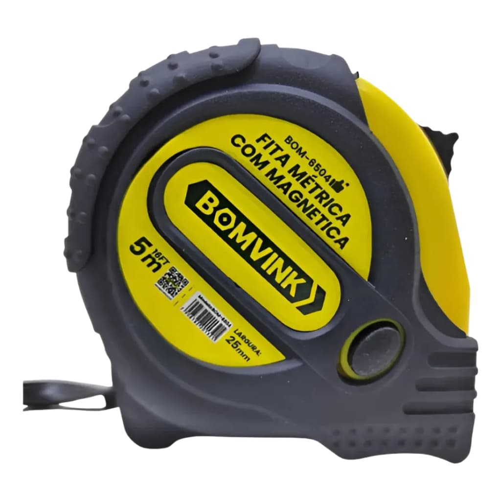 Fita métrica com gancho magnético 5m x 25mm Bomvink