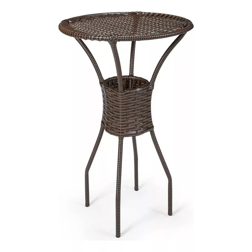 Mesa Bistrô Junco Sintético Elegante Moderna Compacta Para Cozinha Área Gourmet Varanda Área Externa
