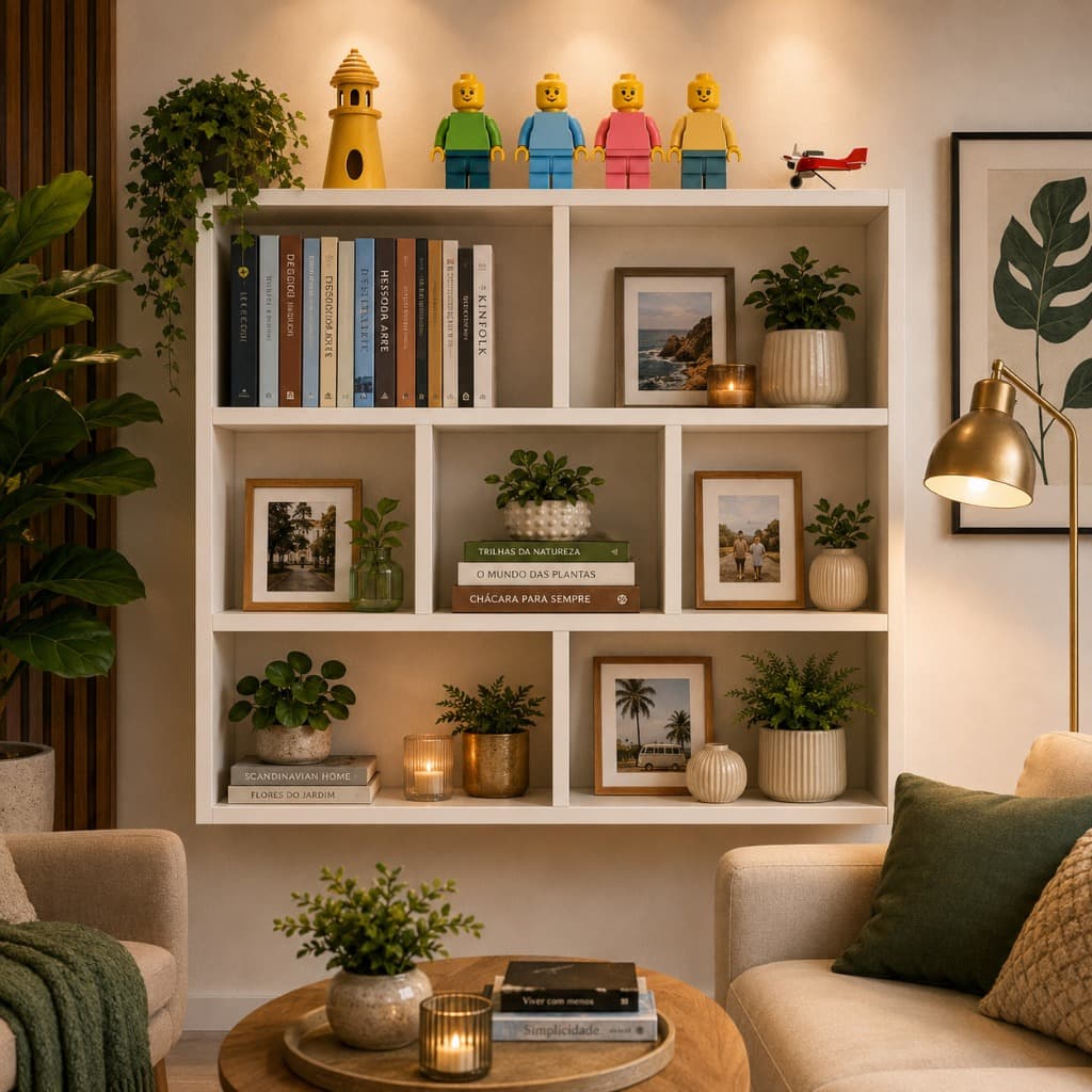 ARMARIO PRATELEIRA NICHO 90X60CM BRANCO ESTANTE CUBO MULTIFUNCIONAL PARA LIVROS, DECORAÇÃO E ORGANIZAÇÃO