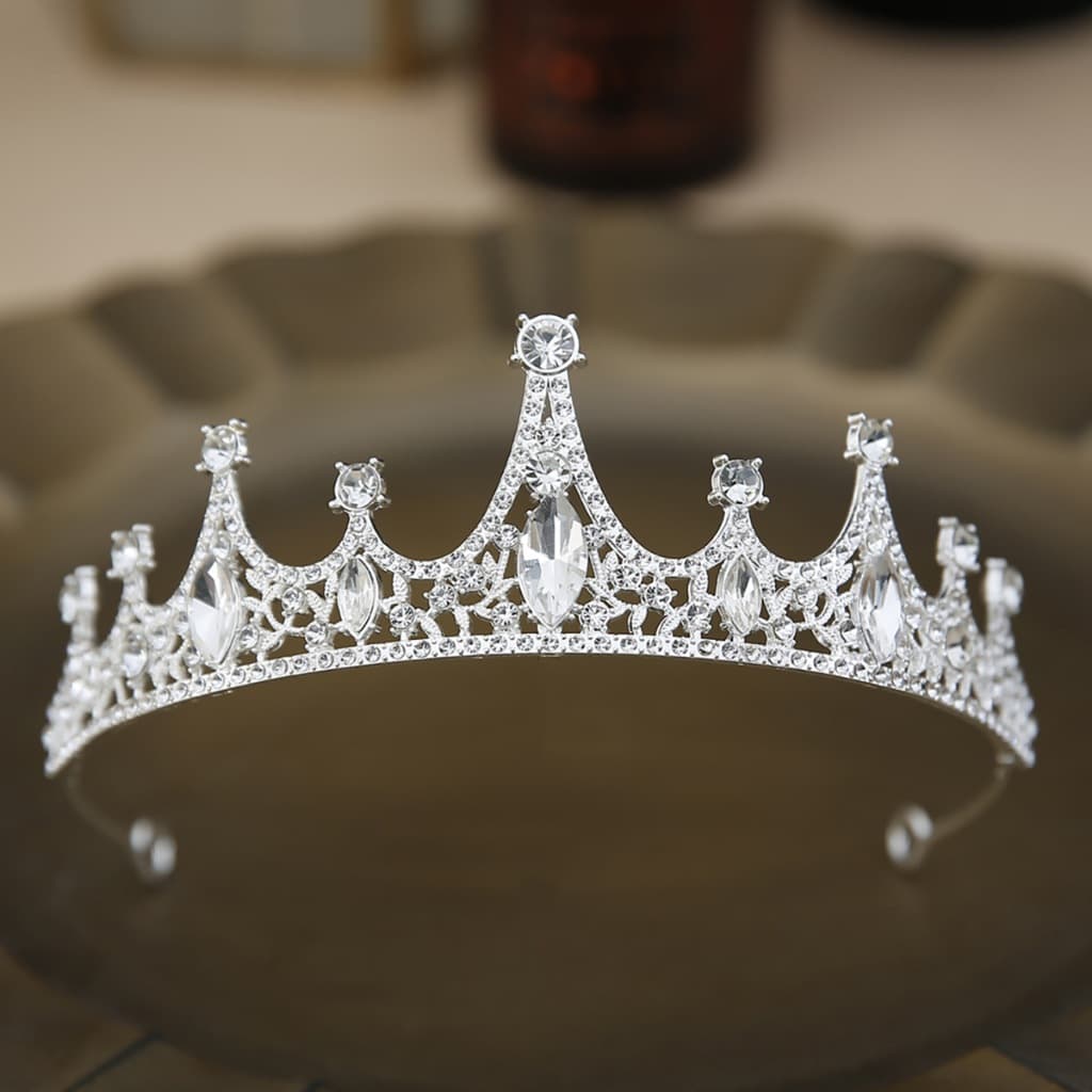 Tiara De Cristal Noiva Bling Aniversário Da Coroa De aniversário cocar casamento ,Casamento Princesa Diadem
