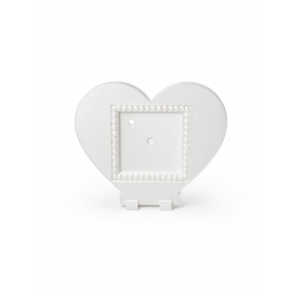 Porta Retrato Magnético de coração para botton 12x11cm Mini Porta Foto Decorativo Com Imã 6mm