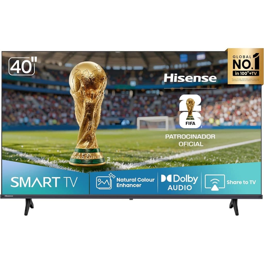 Hisense Smart TV FHD 40 polegadas 40A4NV com HDR10, DTS Virtual X, Compatibilidade Alexa e Google Home