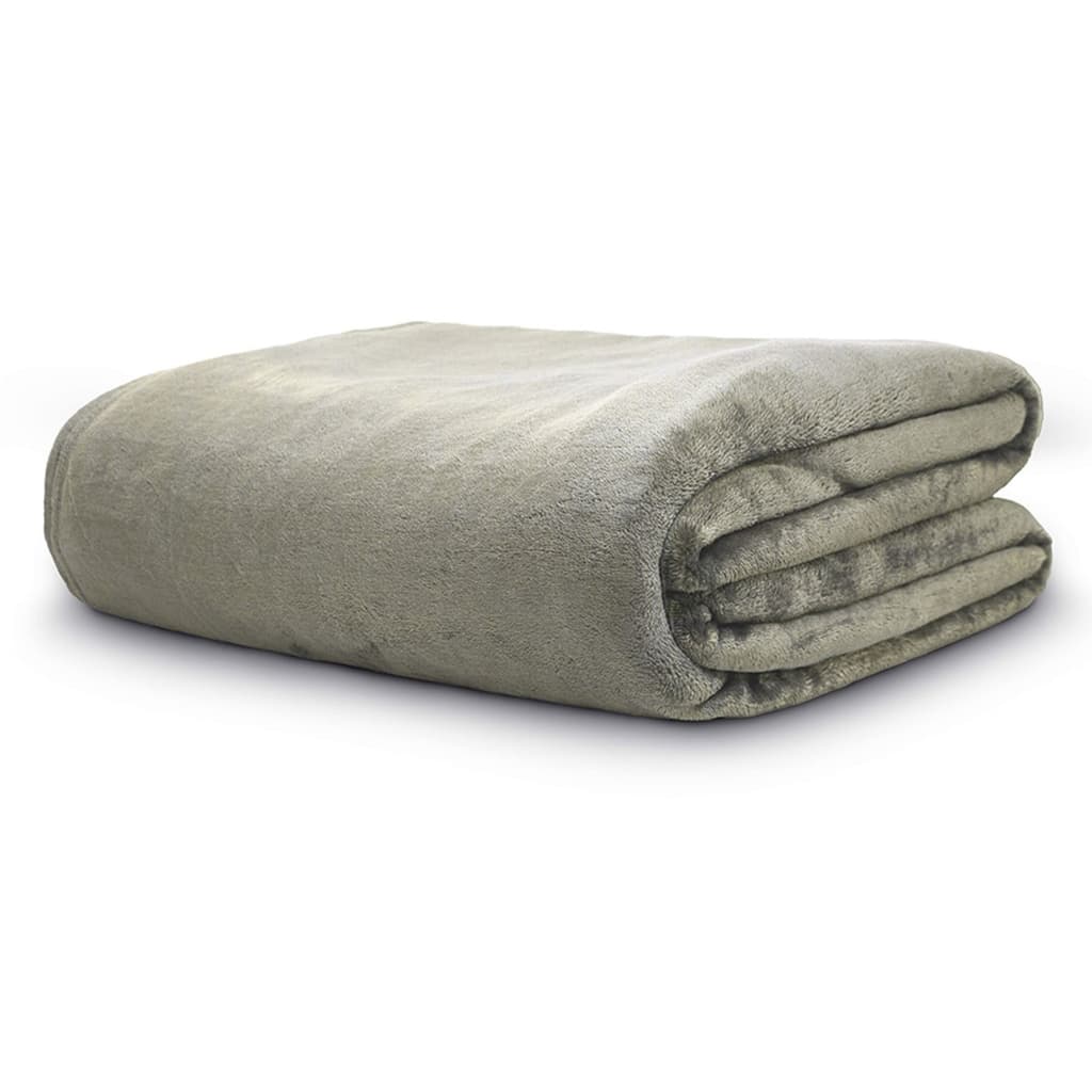 Manta de veludo cinza escuro de microfibra Camesa Neo, tamanho Queen, 220x240cm