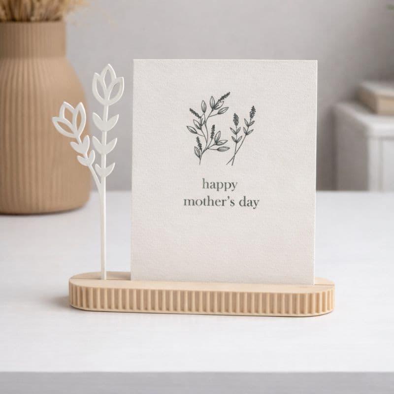 Porta Retrato Decorativo Minimalista 16x16cm – Suporte para Foto, Cartão e Recados Decoração Moderna