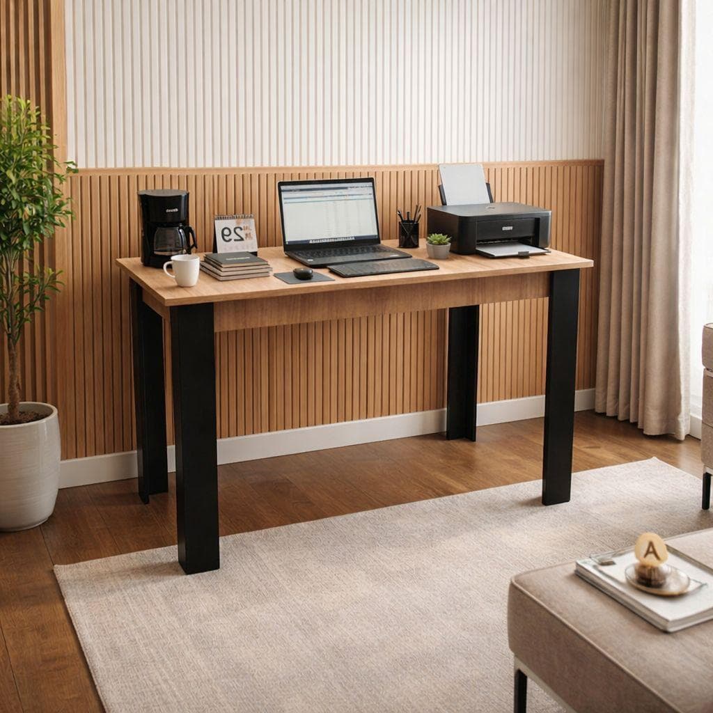 Mesa Escrivaninha 90cm para Espaços Pequenos, Design Simples e Funcional
