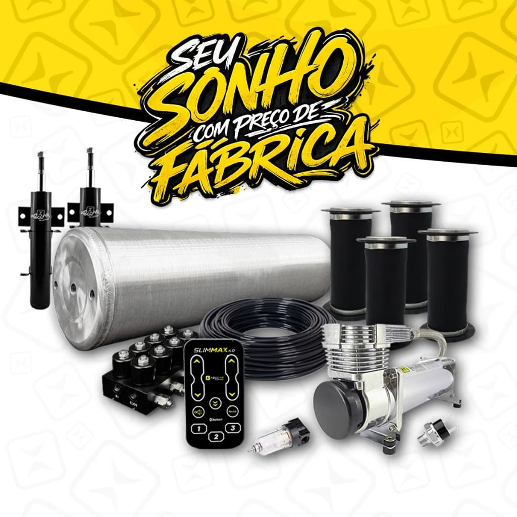 Kit Para Suspensão A Ar Bloco 10mm Abc Car Suspensão