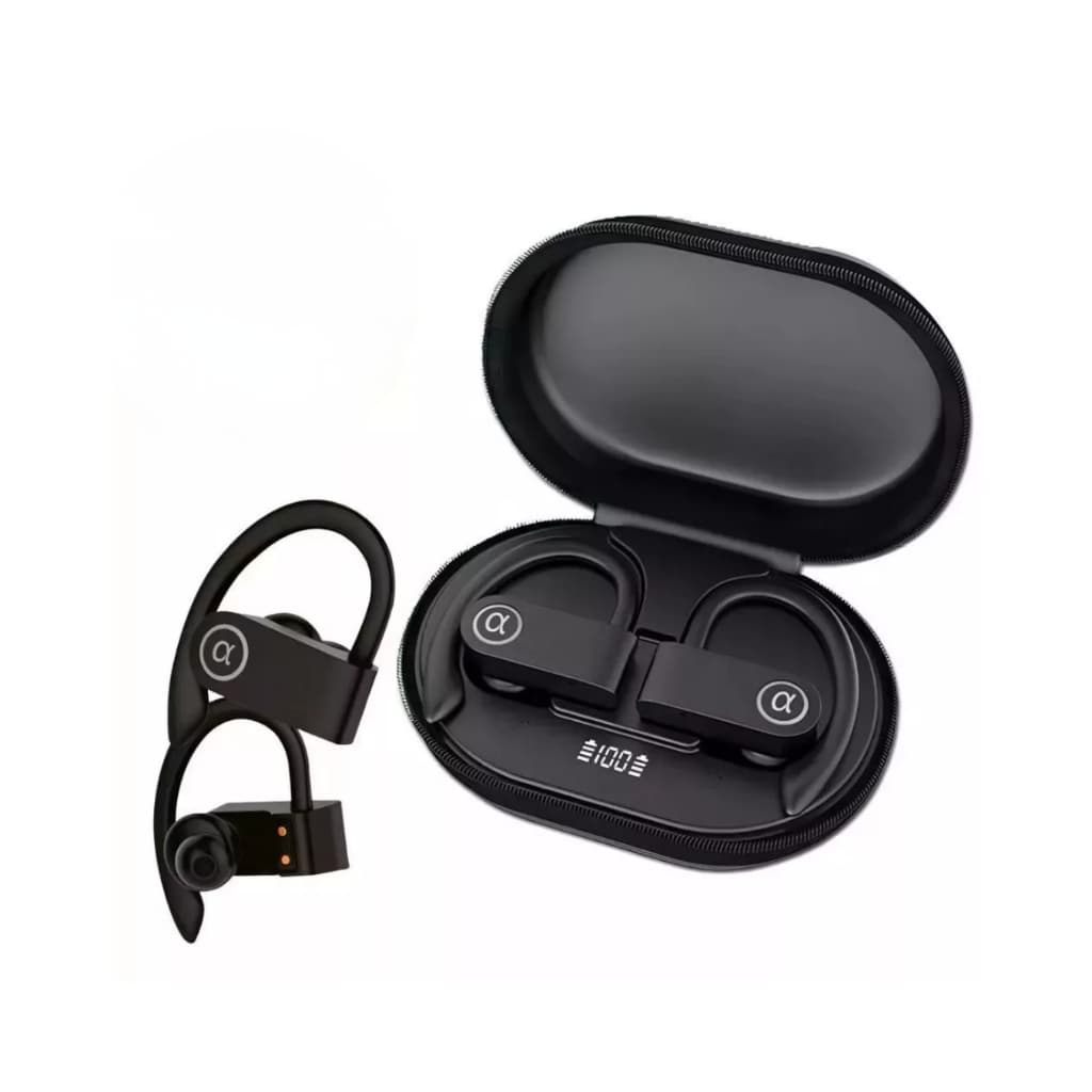 Fone de ouvido Bluetooth EarBuds FN-B21B A'GOLD em embalagem preta