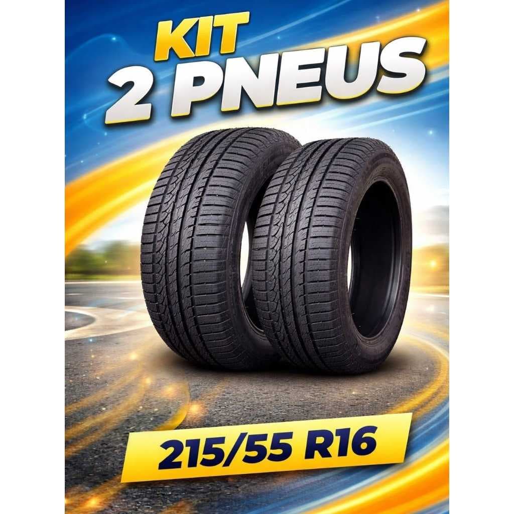 Kit 2 Pneus Remold Black Tyre 215/55 R16 Excellence Aro 16