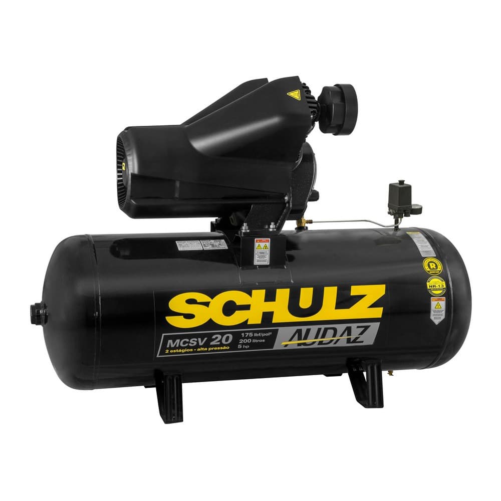 Compressor ar trifásico 220/380V 175PSI Schulz Audaz MCSV20/200