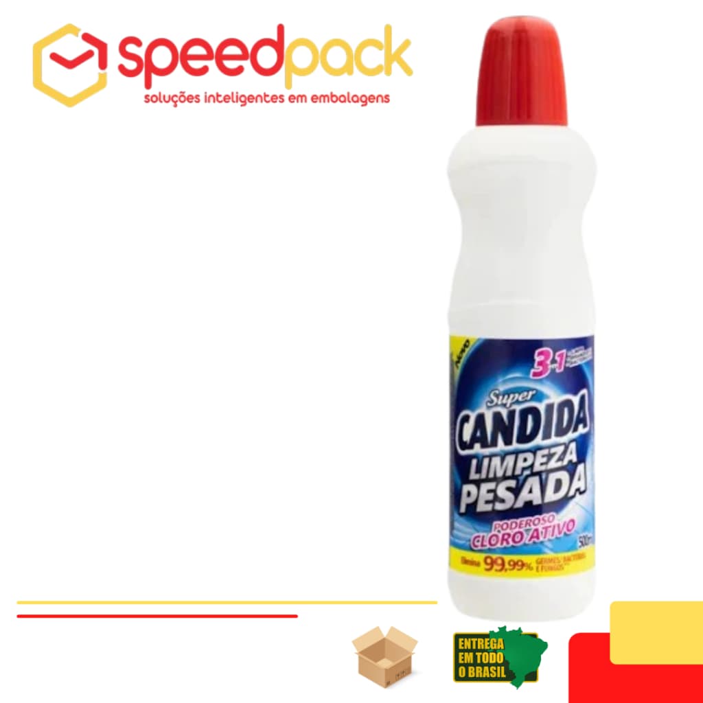 Limpador Super Candida 500ml -  Limpeza Pesada Poderoso Cloro Ativo com Alto Poder de Remoção Multiuso