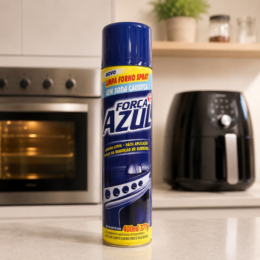 Limpa Forno Força Azul Bombril 400ml Remove Sujeira Difícil Incrustada
