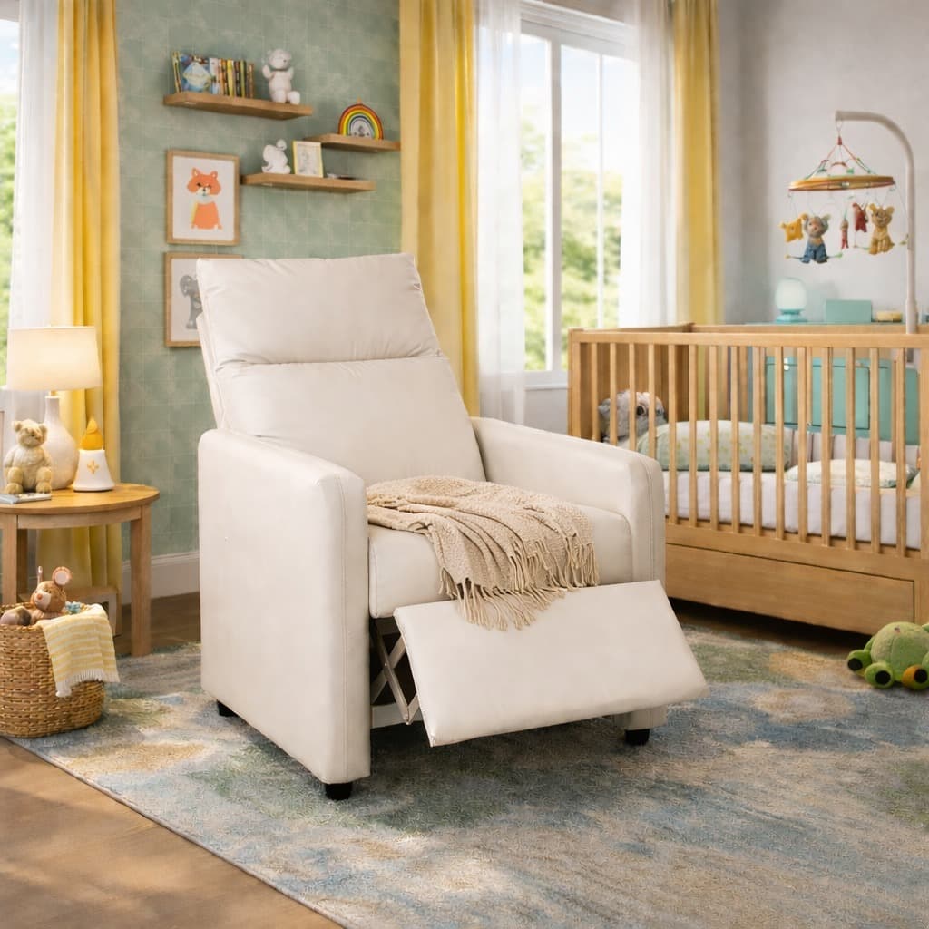 Poltrona de Amamentação Confortável para Quarto de Bebê - Poltrona Ideal Para Dormir Descanso Leitura