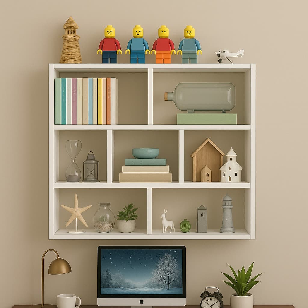 ARMARIO PRATELEIRA NICHO 90X60CM BRANCO ESTANTE CUBO MULTIFUNCIONAL PARA LIVROS, DECORAÇÃO E ORGANIZAÇÃO