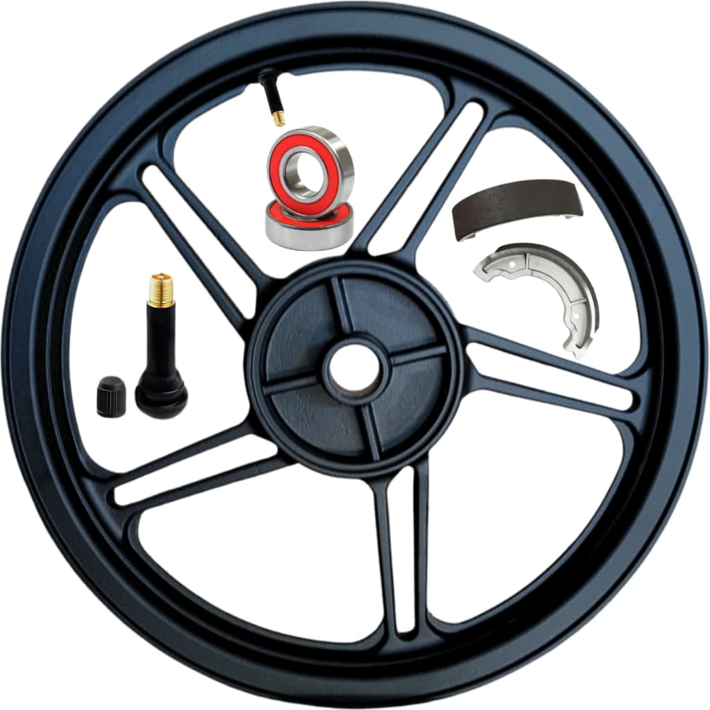 Roda Traseira Liga Leve Cg 150 Titan 04/2013 Tambor Lona 5p Fabreck Novas