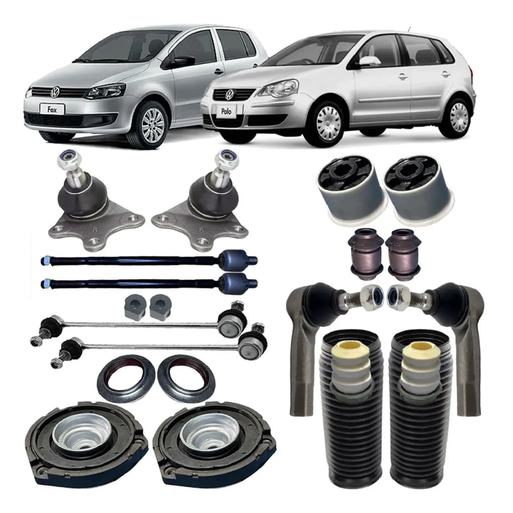 Coxim Pivo Terminal Axial Bieleta Buchas Fox E Polo 03 A 13