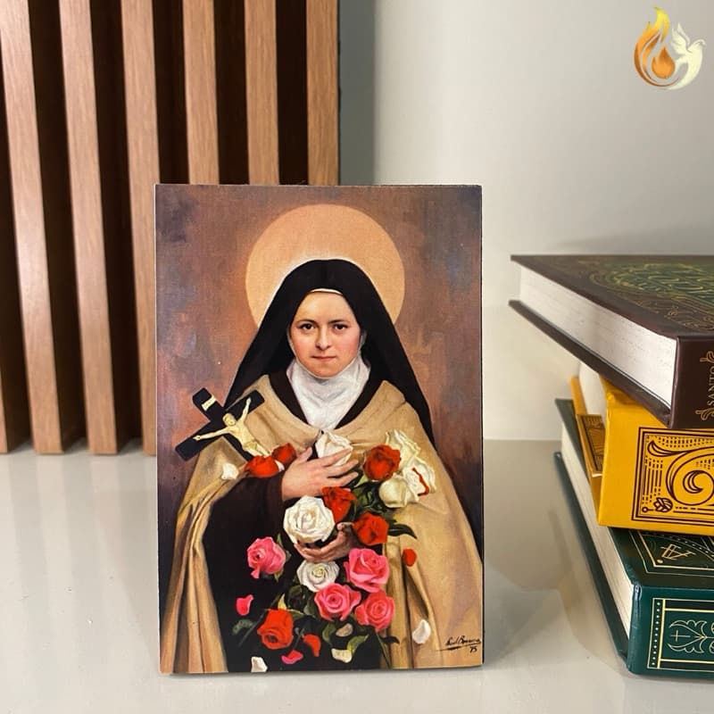50 Ícones de Santa Teresinha do Menino Jesus - TAMANHO P (8x12cm) / Lembrança de Aniversário, Batismo e Casamento