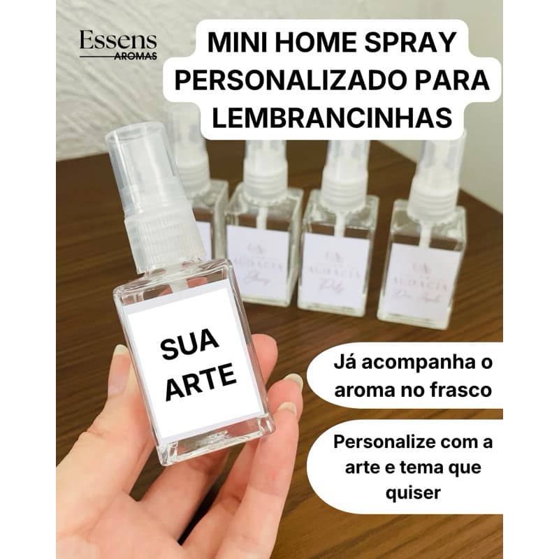 Mini Home Spray Personalizado 30ml | VIDRO | LEMBRANCINHAS PARA CASAMENTO | ANIVERSÁRIO | CHÁ DE BEBÊ | MATERNIDADE