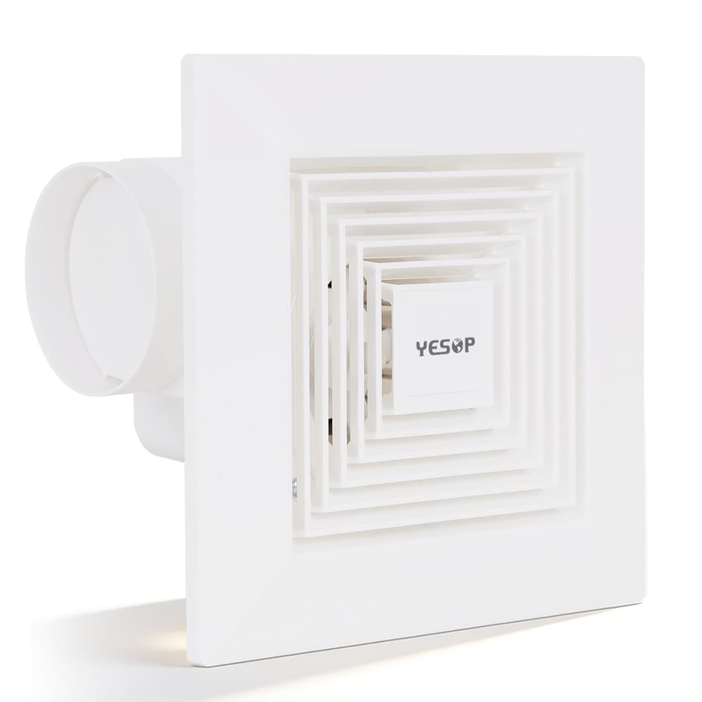 Exaustor De Teto Banheiro Parede Yesop Silencioso Bivolt 20cm/25cm Alta Vazão Motor Cobre Pronta Entrega Yesop