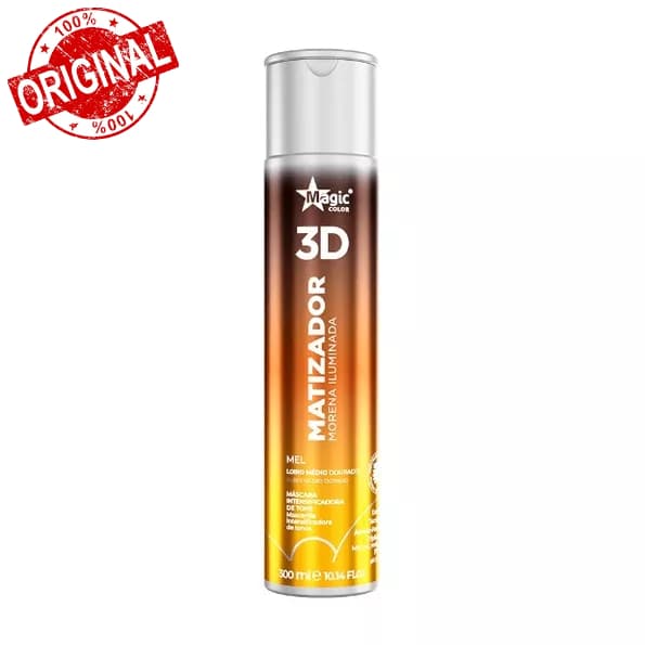 Magic Color Matizador 3D Morena Iluminada Mel – Efeito Loiro Médio Dourado 300ml