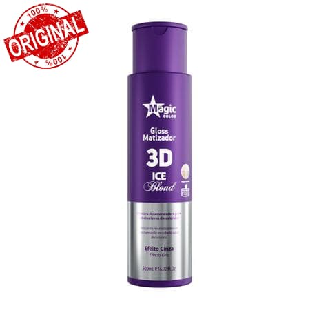Magic Color Matizador 3D Ice Blond Efeito Cinza 500ml Desamarelador