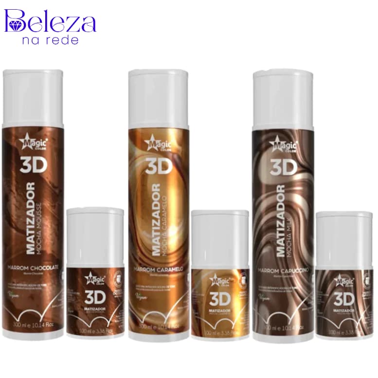 Magic Color Matizador Morena Iluminada Mocha Mousse Escolha o Seu Efeito