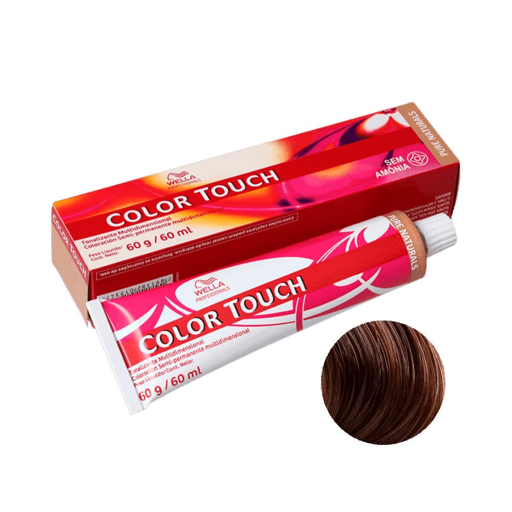 Tonalizante Wella Color Touch Pure Naturals 6/0 Louro Escuro 60g