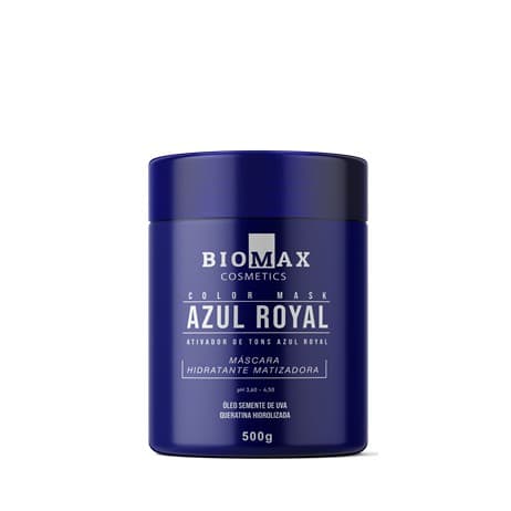 Máscara Matizadora Tonalizante Azul Royal 500g Biomax