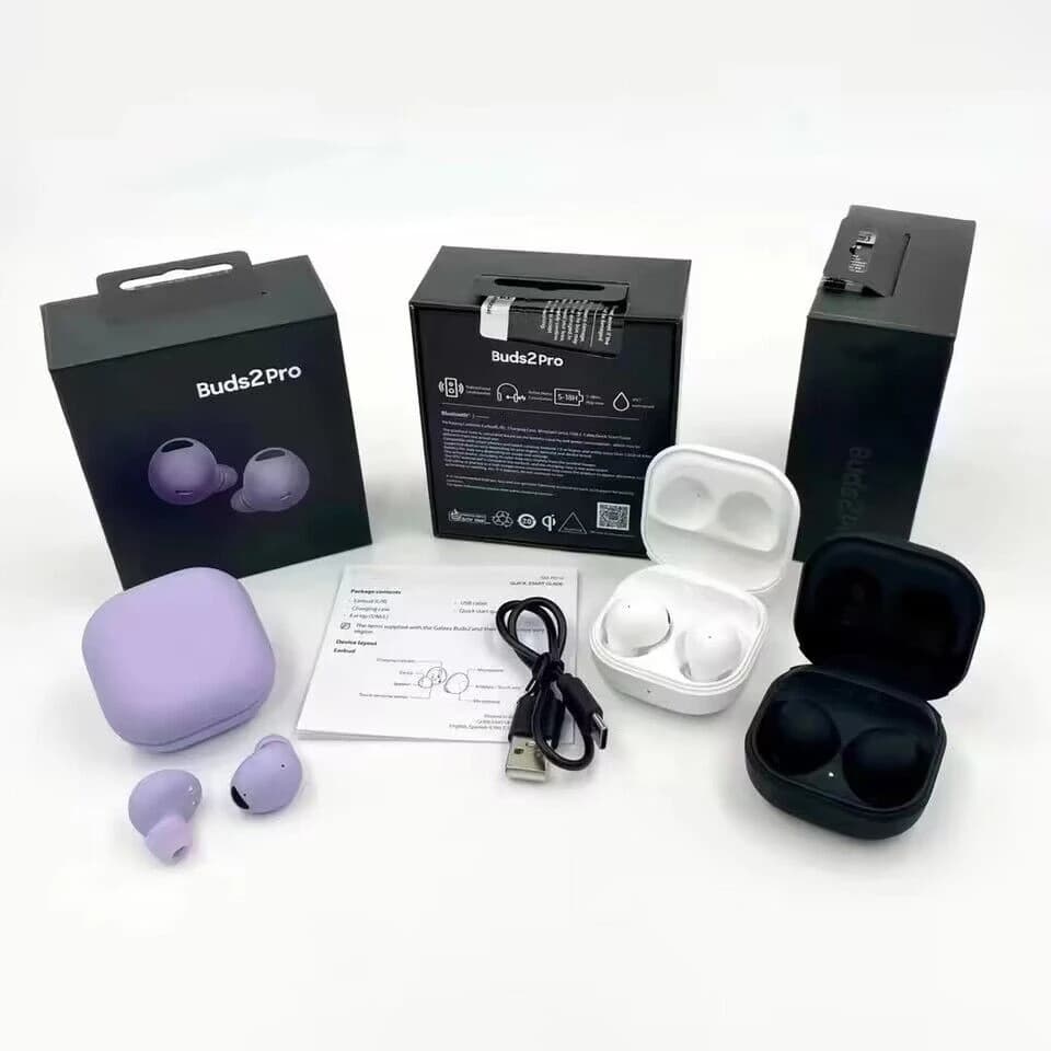 Buds 2 PRO TWS Fones de Ouvido Bluetooth com Cancelamento de Ruído e Microfone