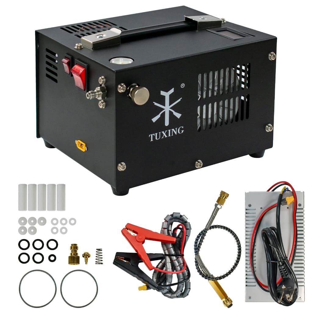 Compressor de ar TUXING TXES061 300Bar 12V PCP com acessórios