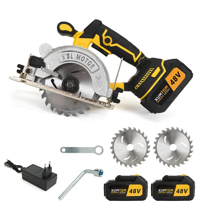 Serra De Mármore 48V eletrica 1000W Serra circular Portátil  Brushless COM 2 Discos+2  Baterias 48V Bivolt