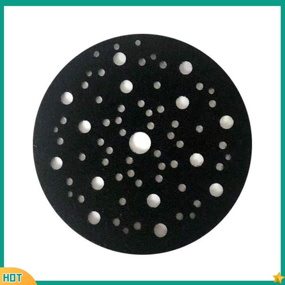 almofada de polimento circular preta com 70 furos