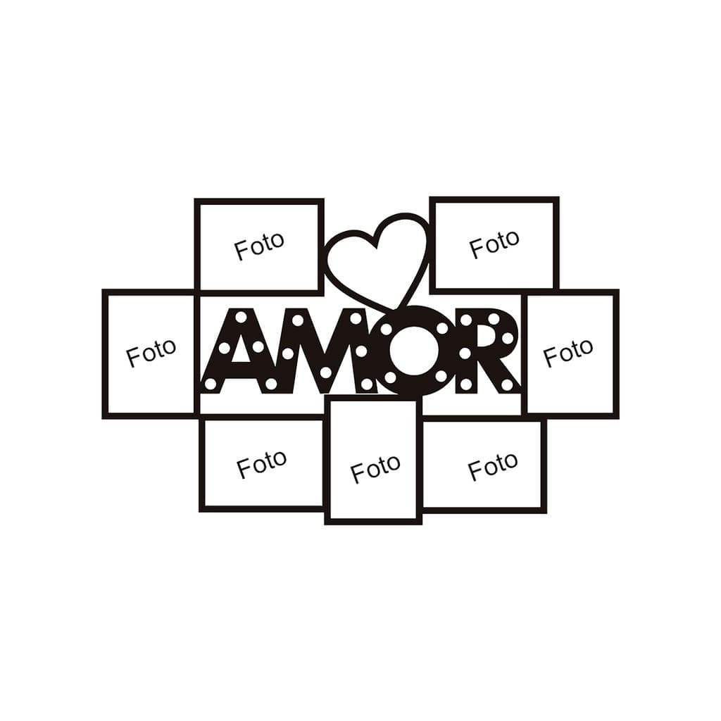 Adesivo Decorativo Parede Porta Retrato - AMOR