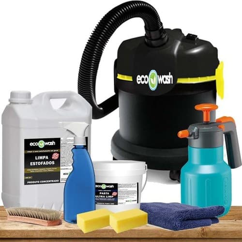 Kit de limpeza para estofados com aspirador híbrido Eco Wash