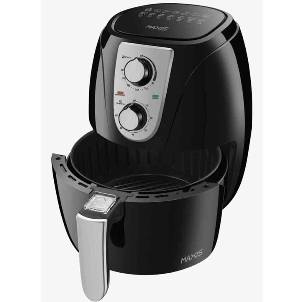 Fritadeira elétrica sem óleo AirFryer Maxis 3,2 litros AF-33 com controles e indicadores visíveis