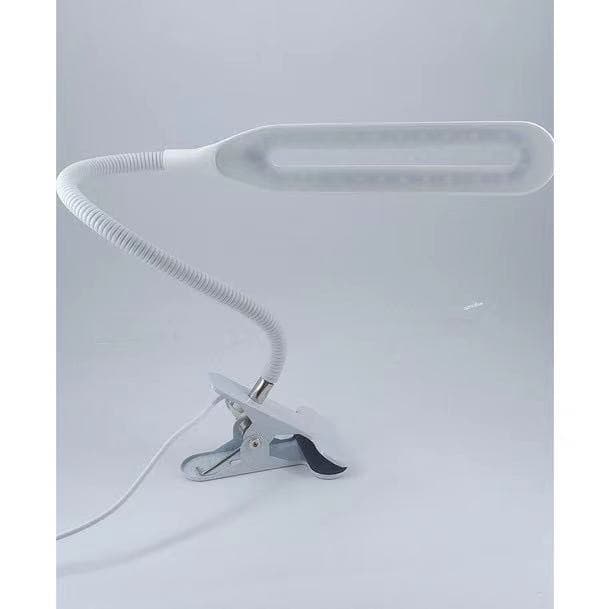 Luminária Mesa Led Grampo Garra Presilha Clip Pregador Branco