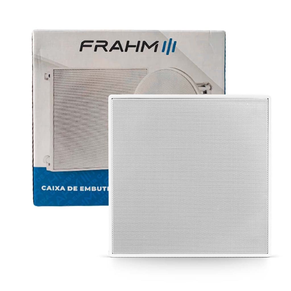 Arandela quadrada 6 polegadas para som ambiente embutir teto gesso Frahm