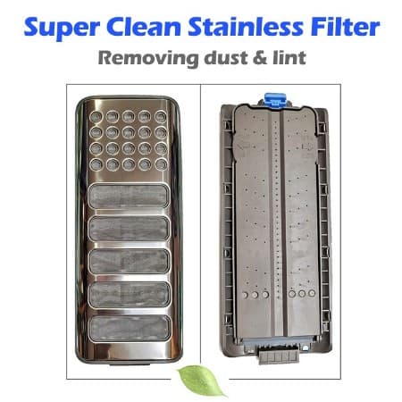Filtro de Máquina de Lavar Roupa LG Super Clean em Aço Inoxidável