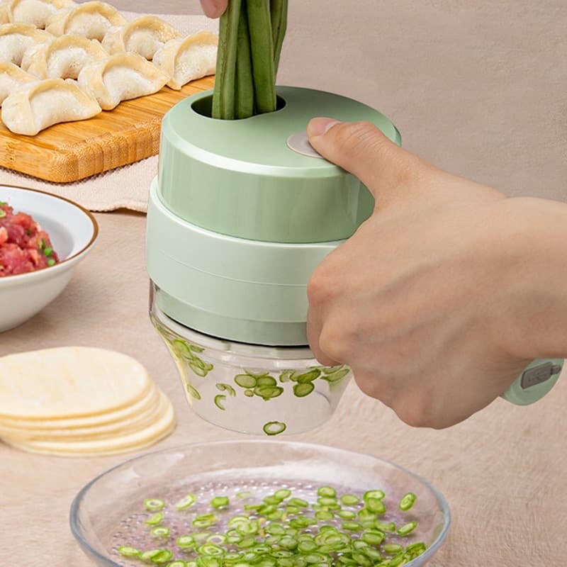 Artefato De Corte De Legumes Sem Fio Alho Elétrico Espremedor Amassador Automático Misturador Cortador Processador De Alimentos Portátil