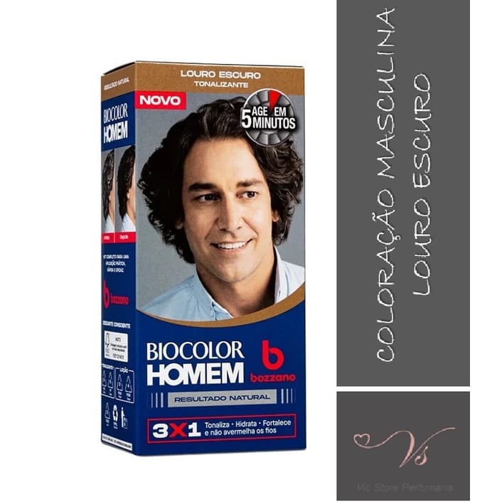 Tonalizante Bozzano Biocolor Homem Loiro Escuro