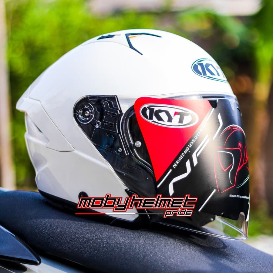 KYT NFJ-Branco Brilhante Simples