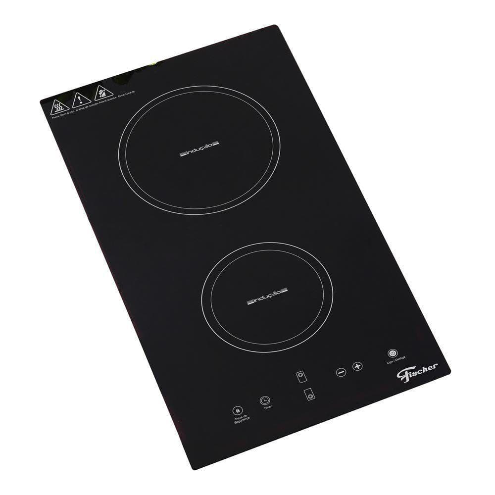 Fogão Cooktop Elétrico por Indução Fischer 2 Bocas Mesa Vitrocerâmica