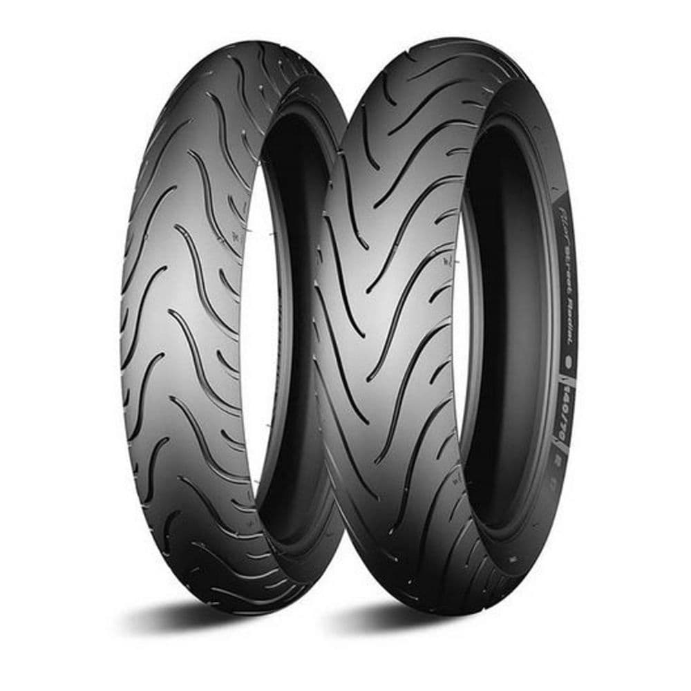 Par Pneu Moto Michelin PILOT STREET RADIAL 110/70 R17 + 130/70R17 Sem Câmara NINJA 250