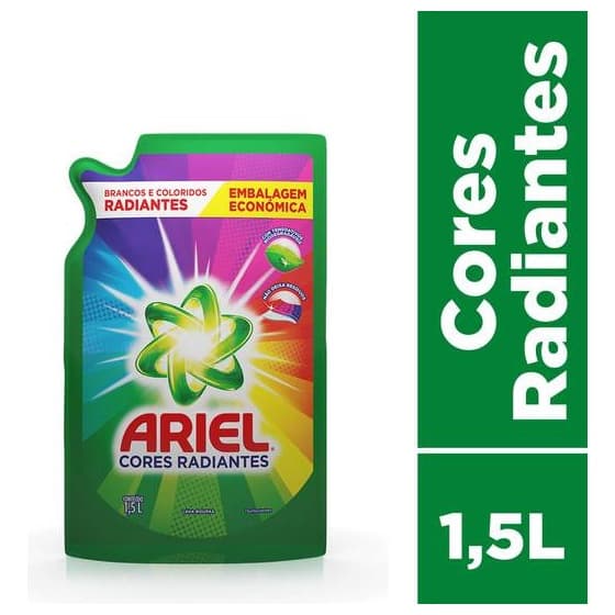 Sabo Ariel Cores Radiantes 1,5L Embalagem