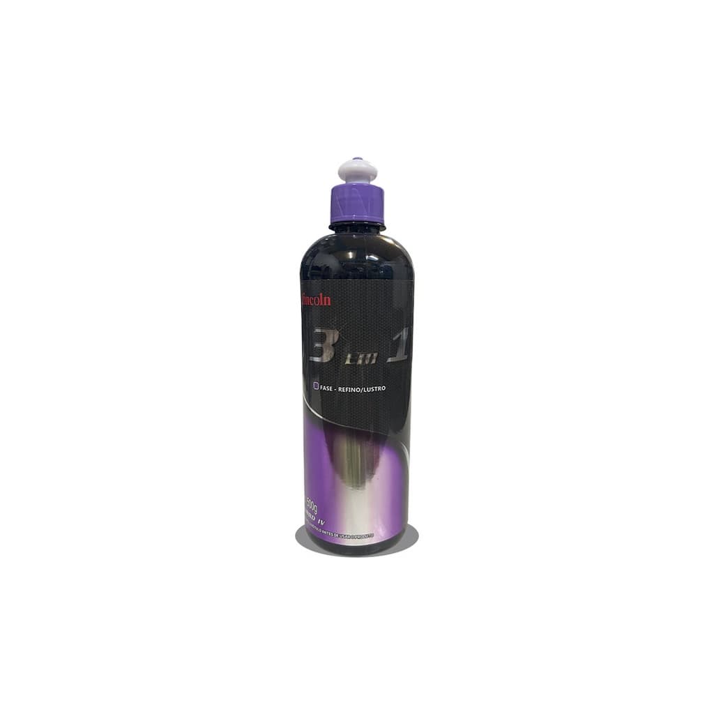Lustrador 3 em 1 Polimento Automotivo Corte Refino Lustro Proteção Estética Automotiva Vanguard Base Água 500g Lincoln