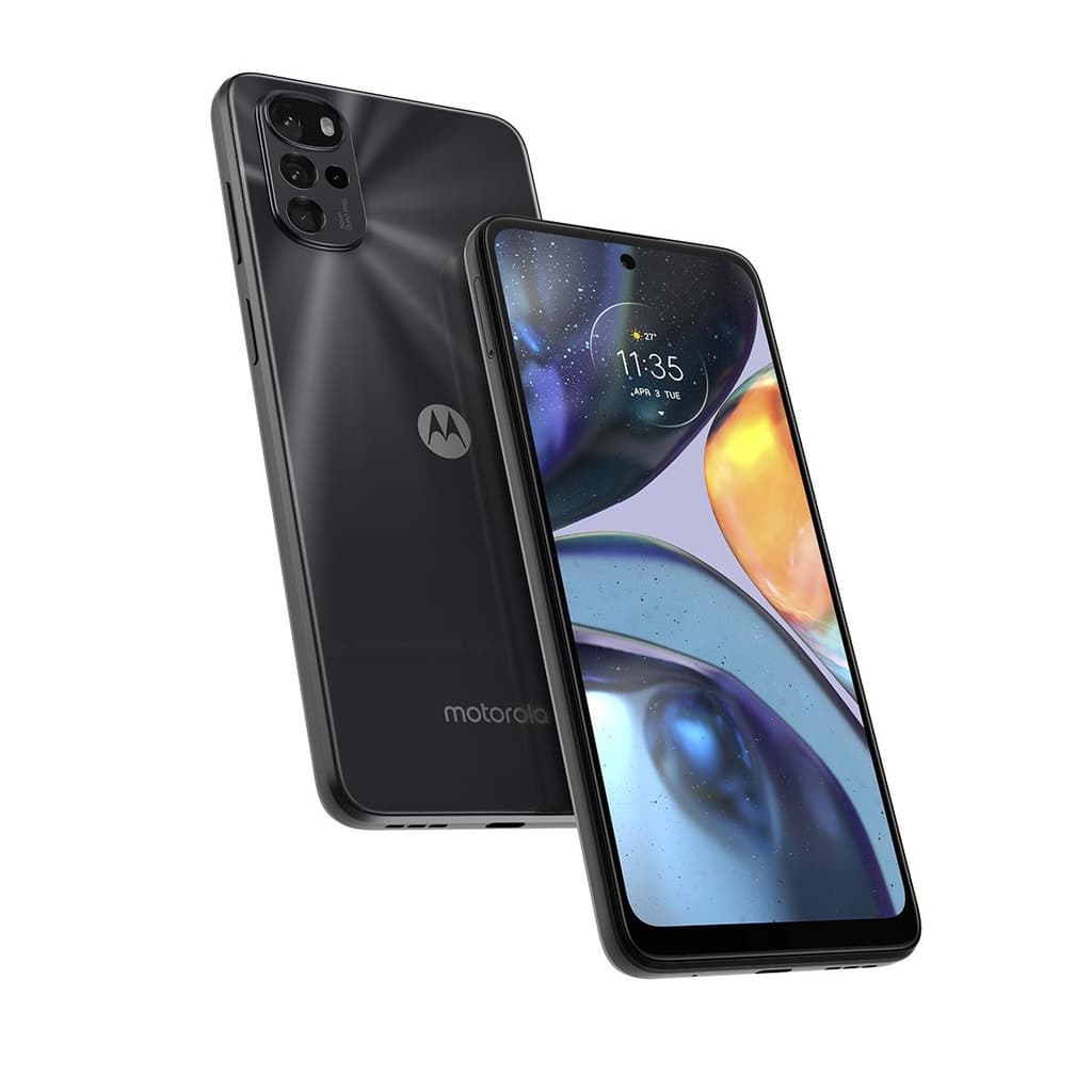Smartphone Motorola Moto G22 128GB 4GB RAM Tela 6.5 Preto frente e verso